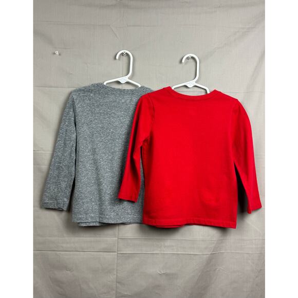 Toddler Boy Holiday Long Sleeve Mickey Mouse Dinosaur Shirt Bundle, Size 3T - Picture 2 of 7